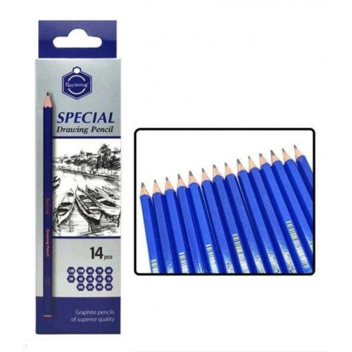 Best Quality 14pcs/set Professional Sketching Graphite Pencils Set