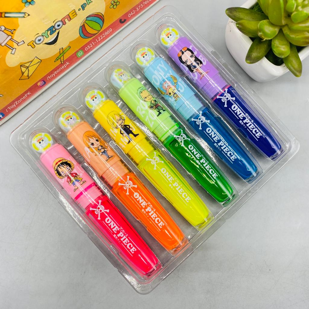 Large Capacity Liquid Highlighter pack of 6