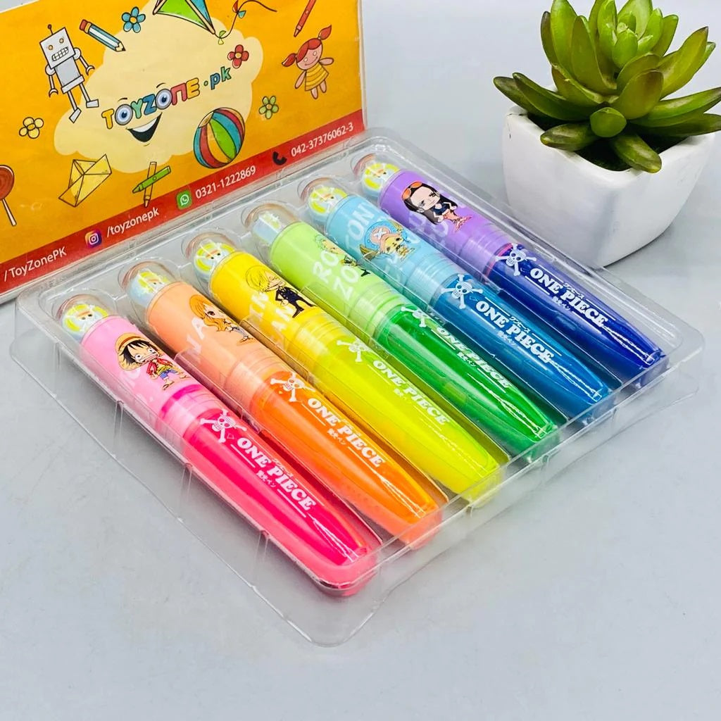 Large Capacity Liquid Highlighter pack of 6