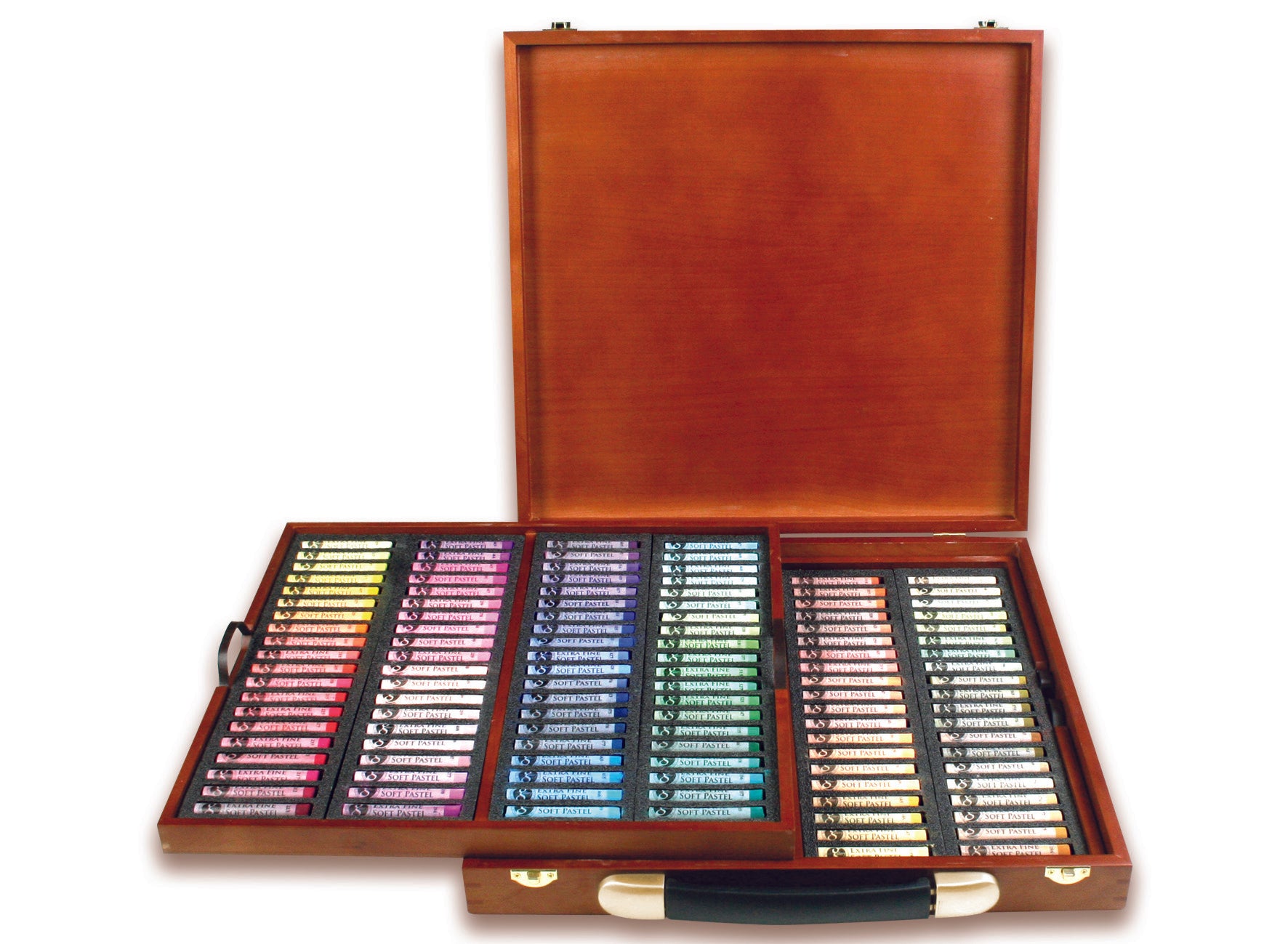 MUNGYO Gallery Artists’ Extra Fine Soft Pastels 160 Wooden Pack