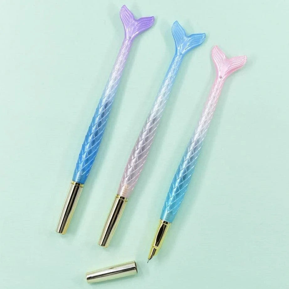 Minimal Matte Mermaid Fountain Ink Pen Set