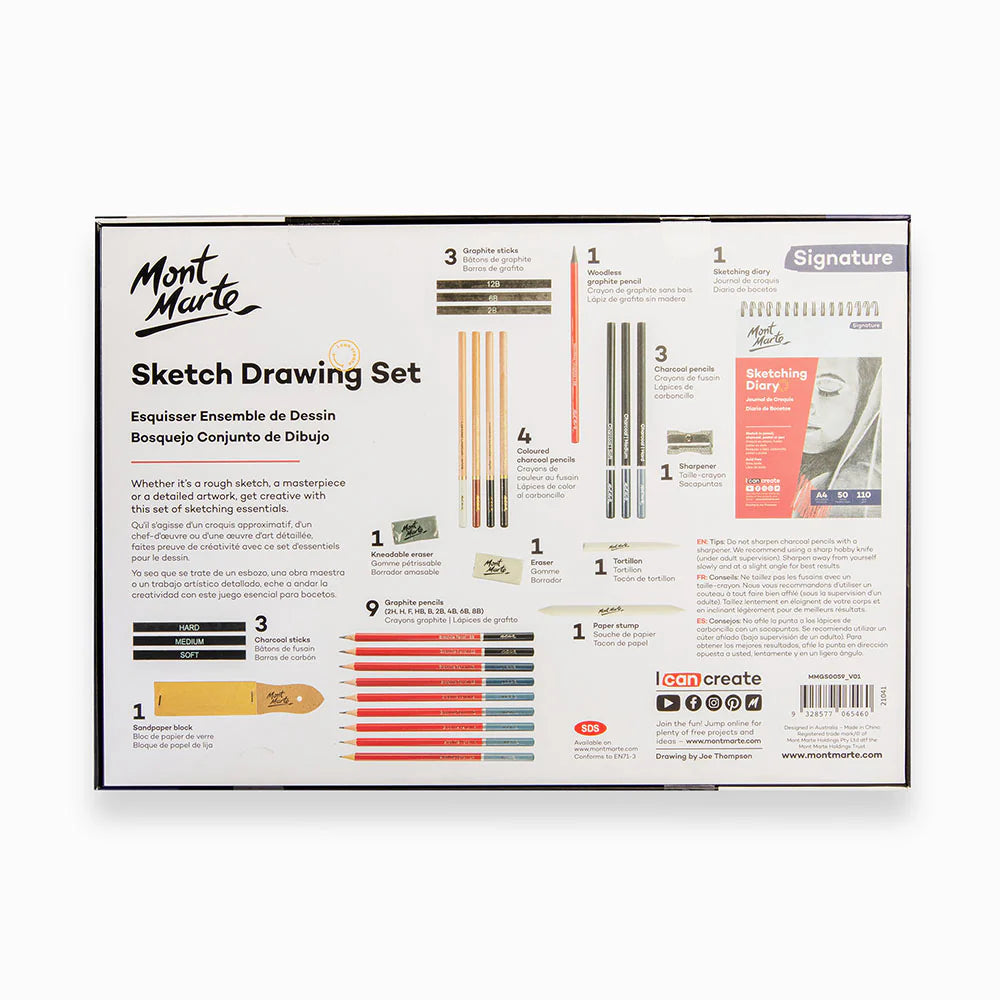 Mont Marte Sketch Drawing Set - 30 pcs
