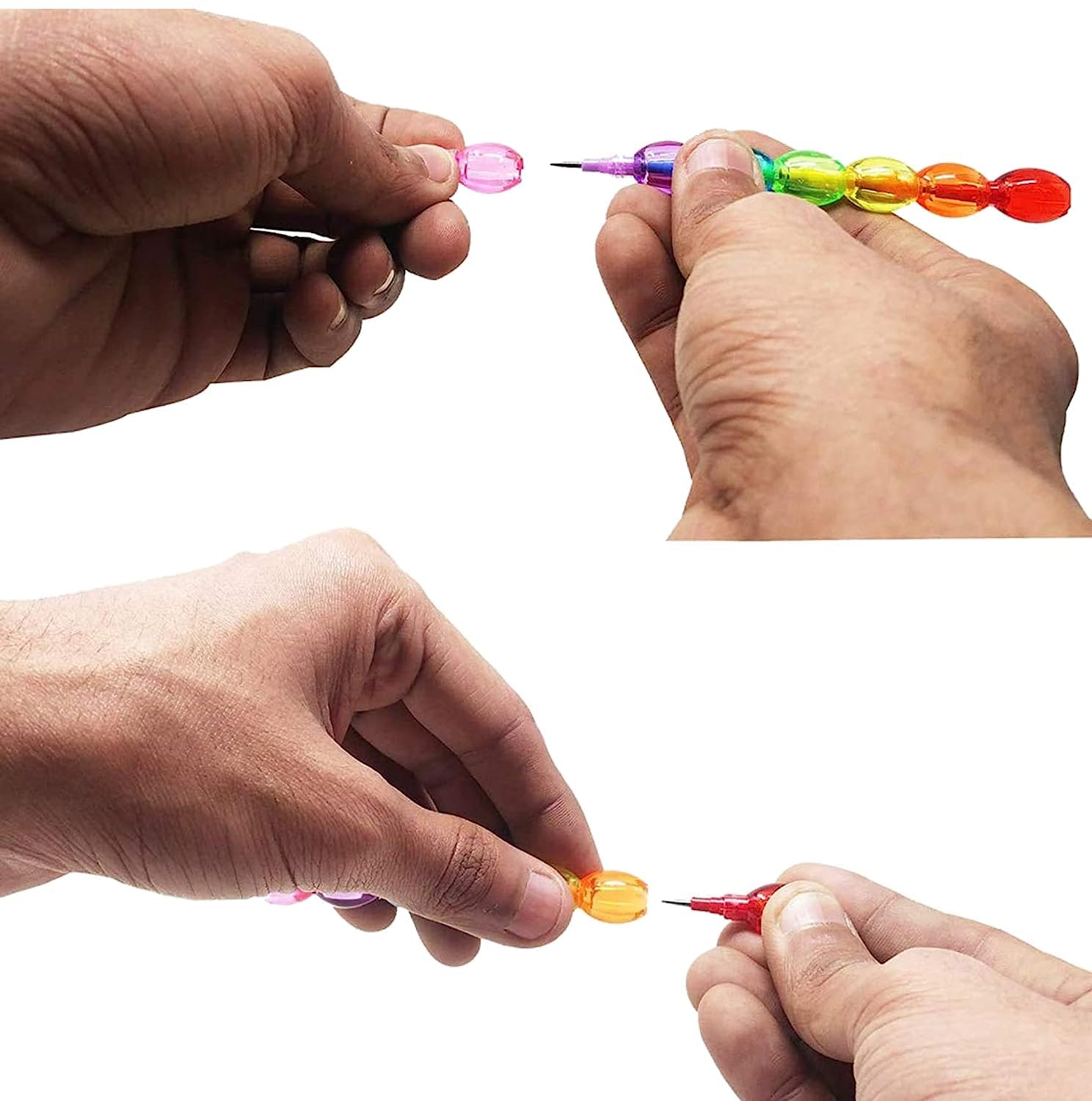 Multicolor Plastic Pencil 4pcs