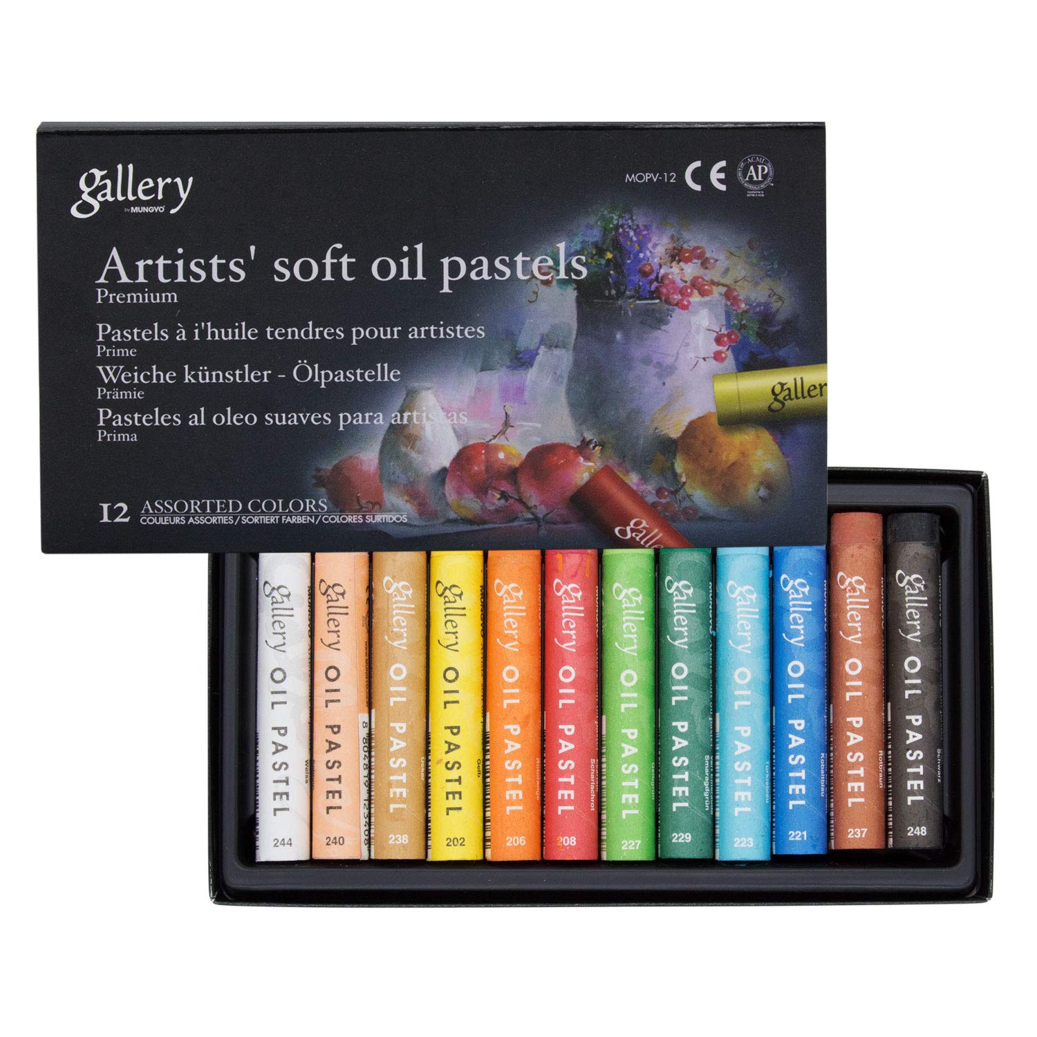 Mungyo Gallery Artists' Soft Oil Pastels Set of 12