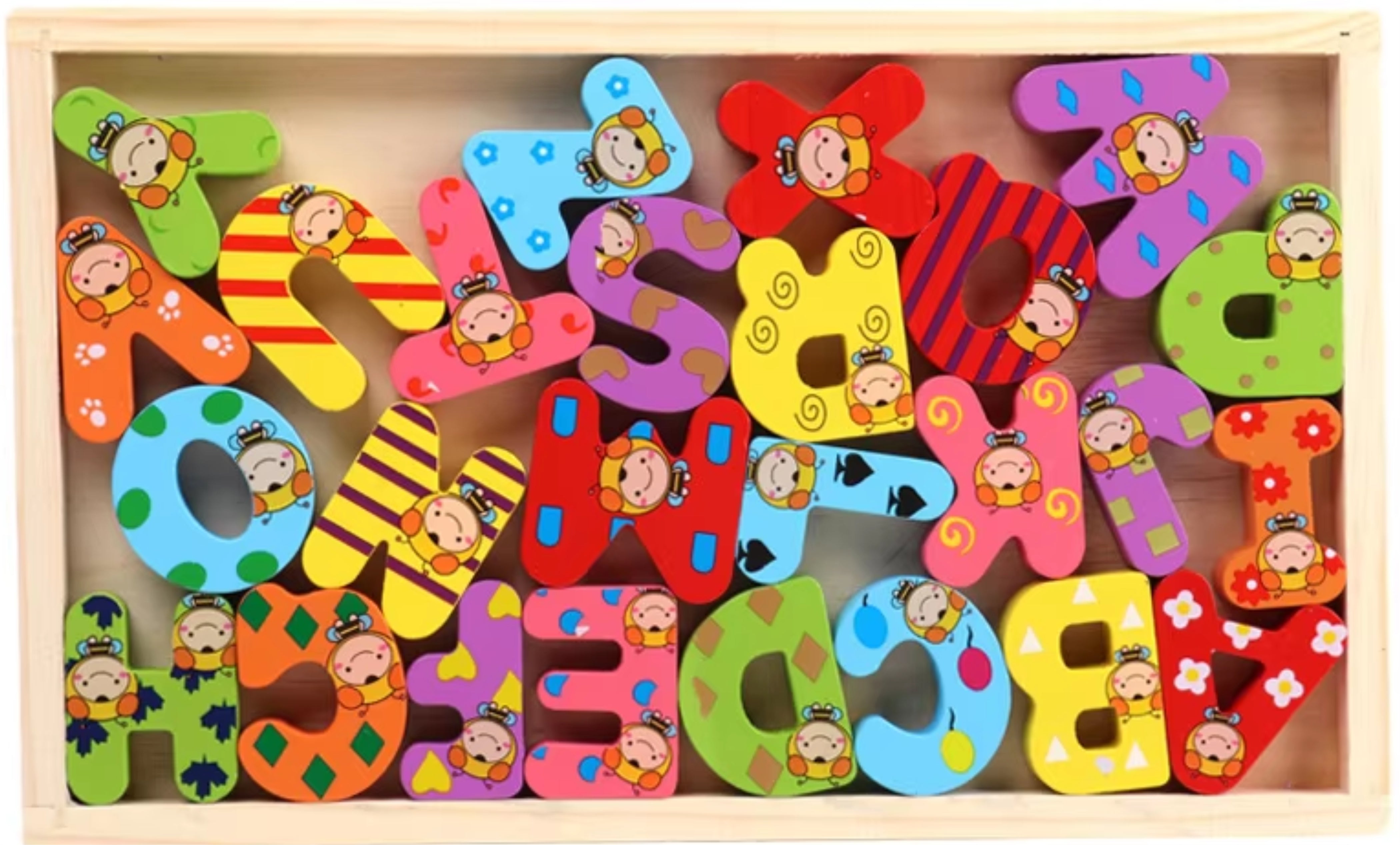 Wooden Toy Capital ABC (With Tray)