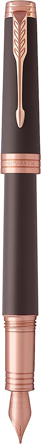 Parker Premier Soft Brown With Pink Gold Trim Fountain Pen