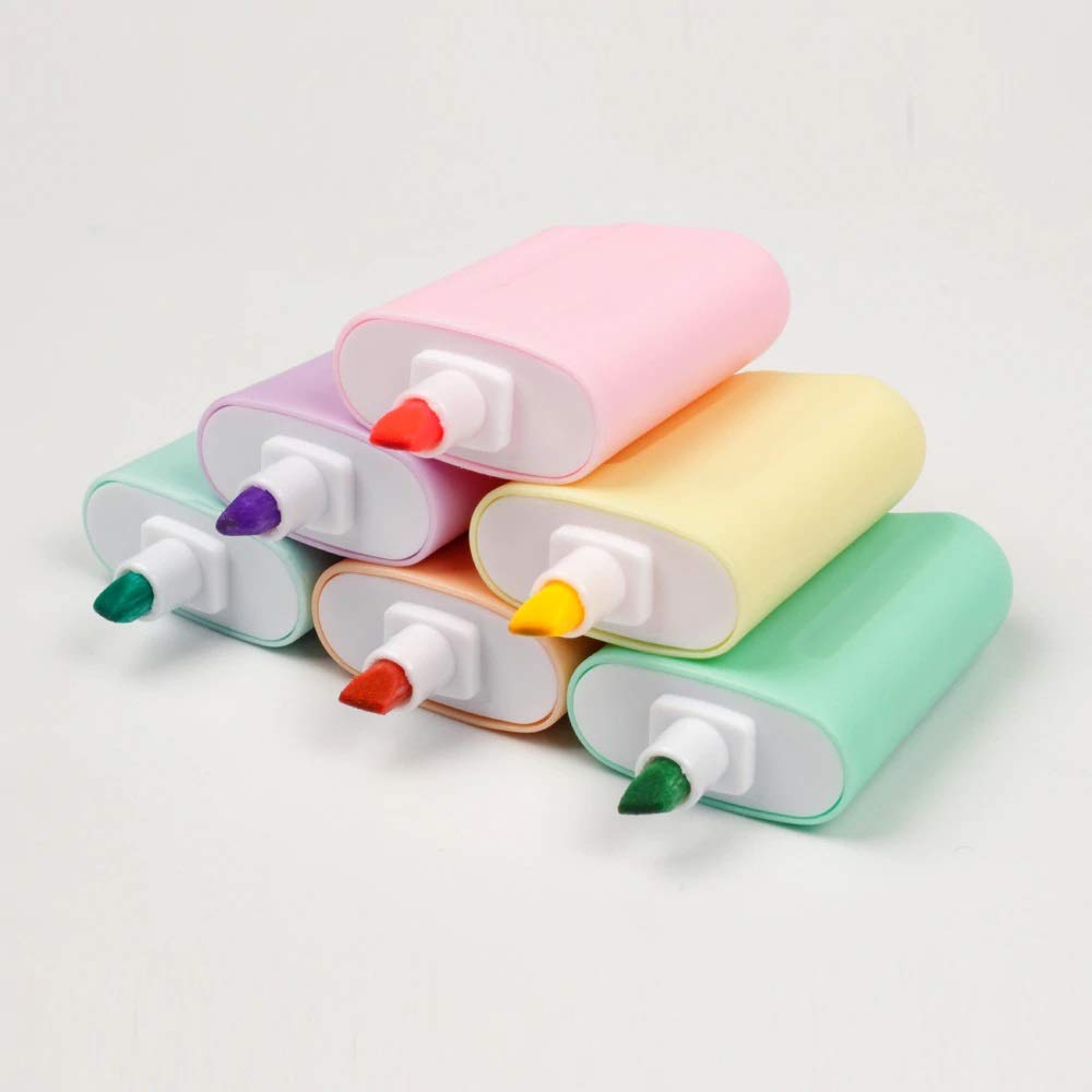 Popsicle Ice Cream Highlighter -Marker Pens Pack of 6