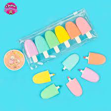 Popsicle Ice Cream Highlighter -Marker Pens Pack of 6
