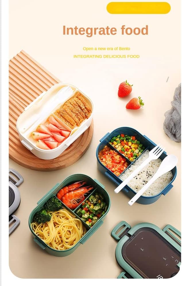 Portable 2 Layers Airtight Lunch Box 1200ml