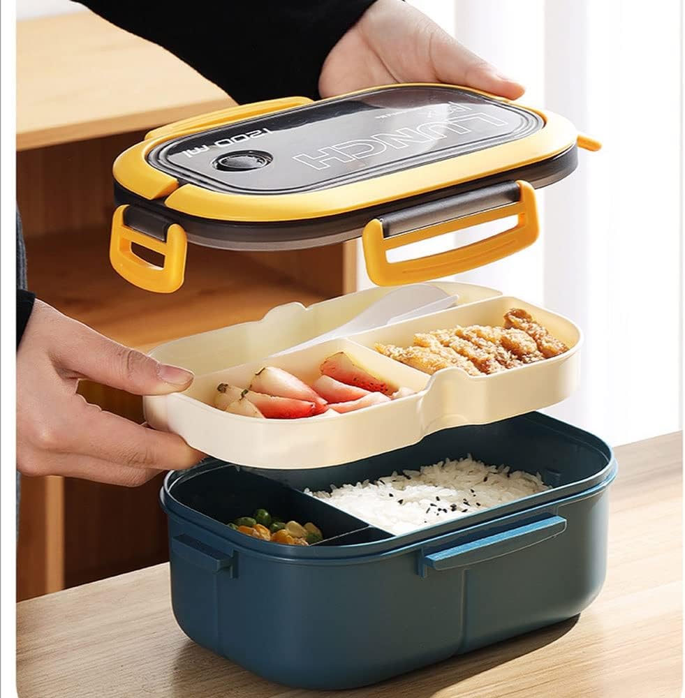 Portable 2 Layers Airtight Lunch Box 1200ml