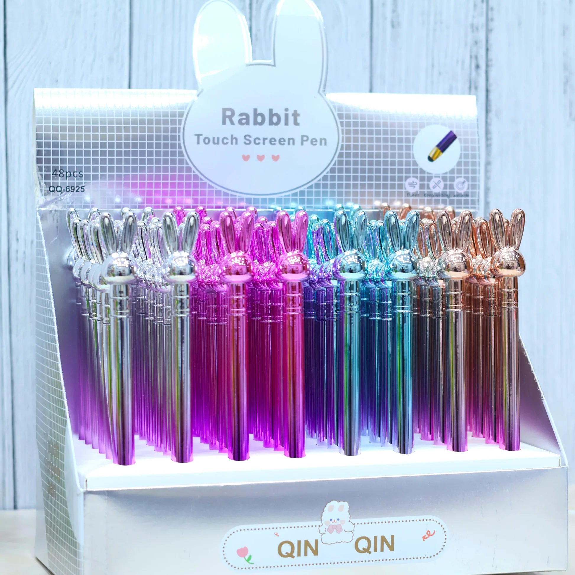 Rabbit Glossy Touchscreen Stylus and Writing Pen 2 in 1