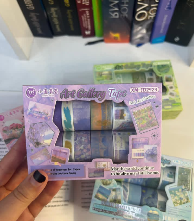 Washi Tape Art Gallery Set of 12(Multicolour)