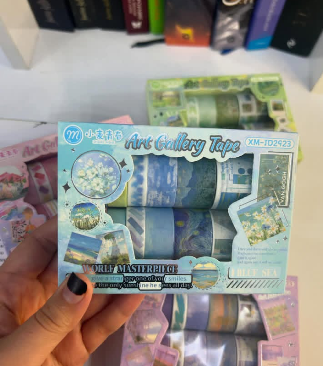 Washi Tape Art Gallery Set of 12(Multicolour)