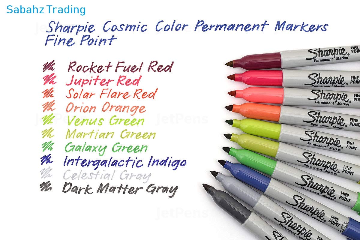 Sharpie Cosmic Color Fine Point Permanent Markers Pack of 12 (2010958)