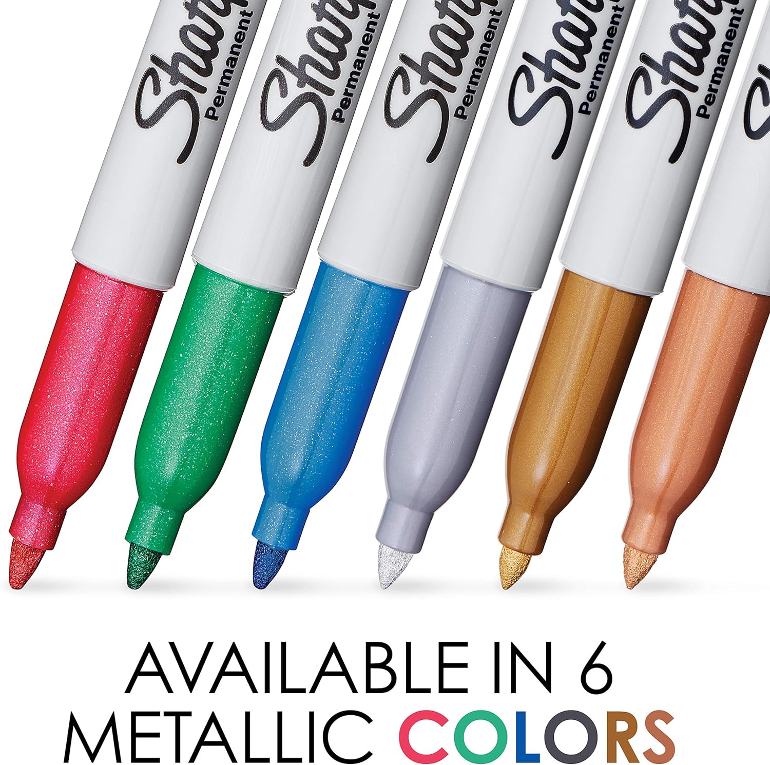 Sharpie Metallic Fine Point Permanent Markers Pack of 6 (2029678)