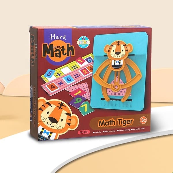 Study Hard Math Tiger Educational Game
