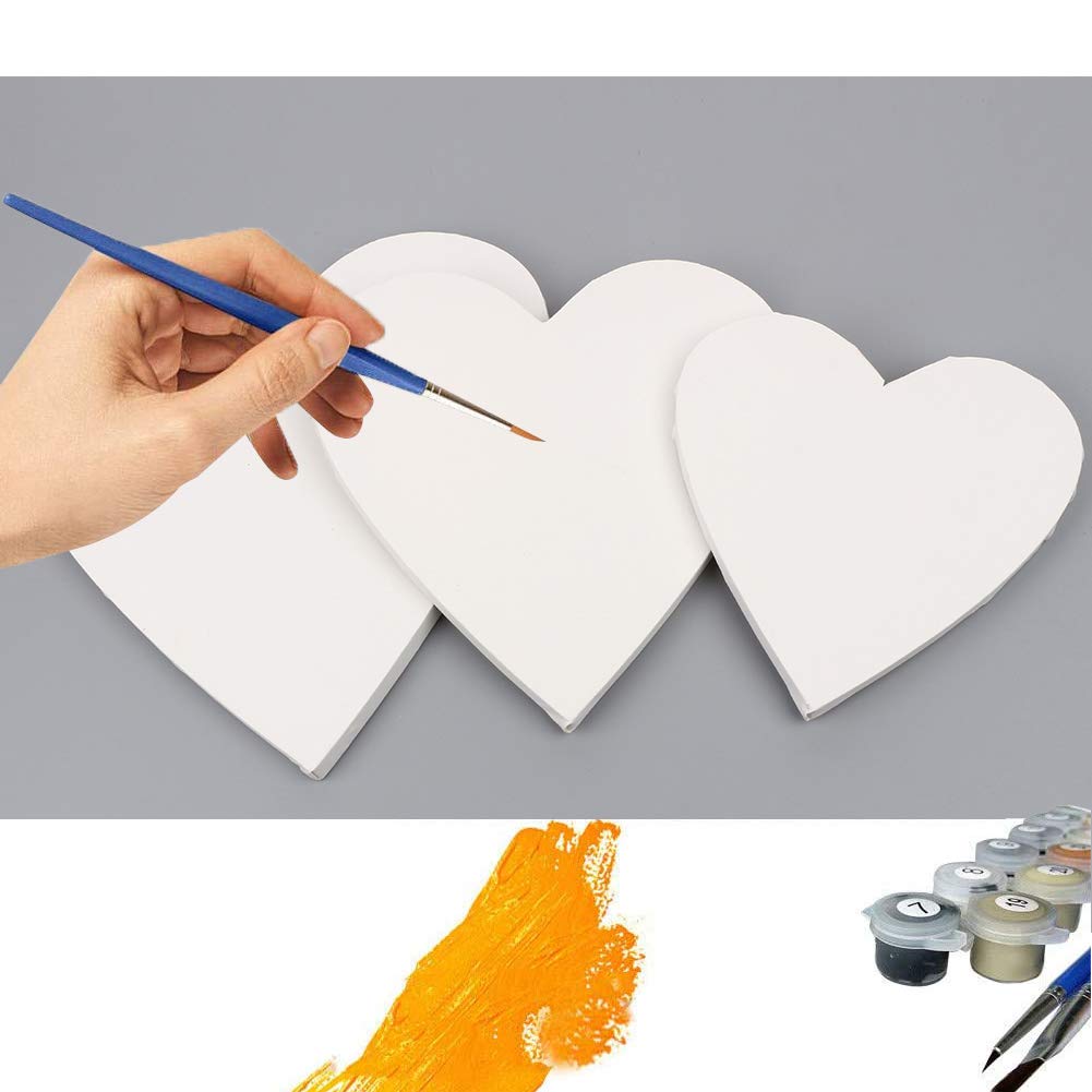 Superb Board Heart Shape Artist Canvas Board