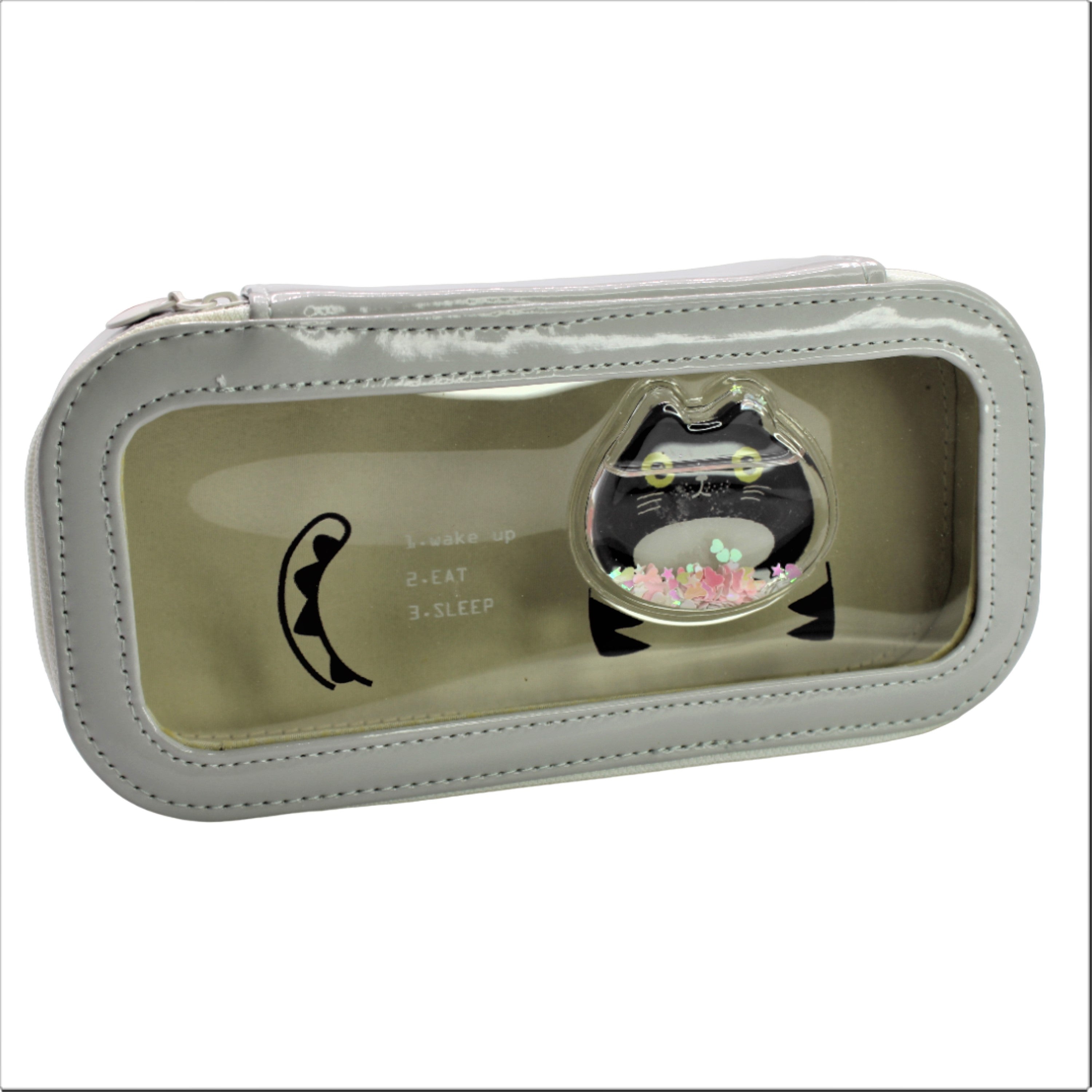 Transparent Glitter Liquid Pencil Pouch for Kids