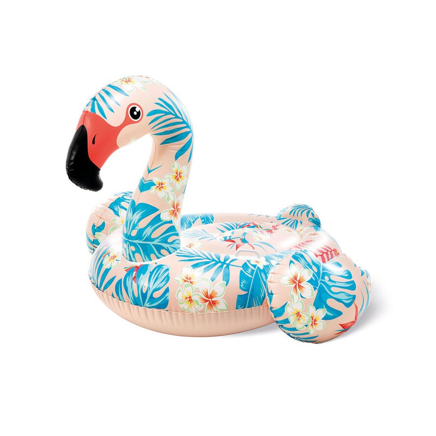 Tropical Flamingo Ride-On Inflatable Pool Float ( 58"x 55" x 37" )