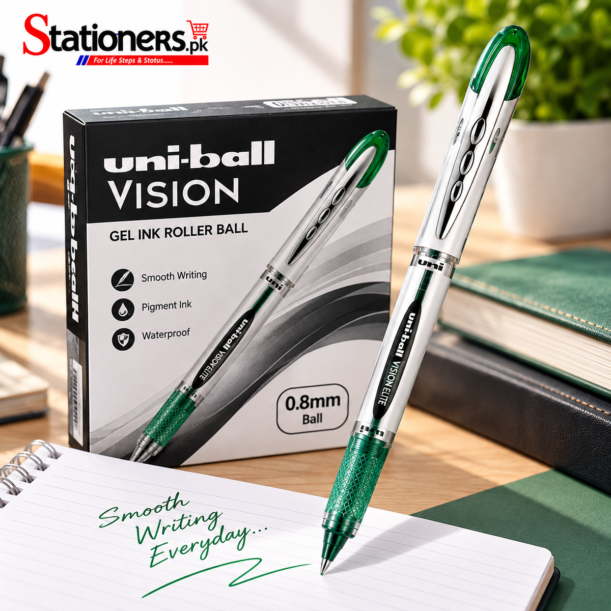 Uni Ball Vision Gel Pen 0.8mm (1pc)