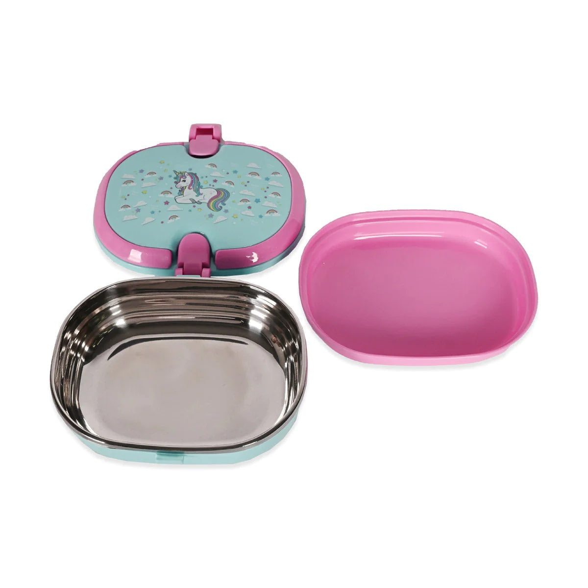 Unicorn Stainless Steel Lunch Box With Clip Closure PLS-0632