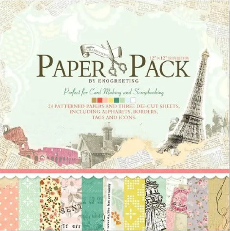 Design Paper Pack Scrapbook - Pattern Paper 12X12