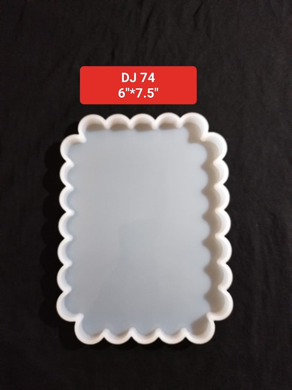 Flower Edge Rectangle Silicone Mold 6"*7.5"