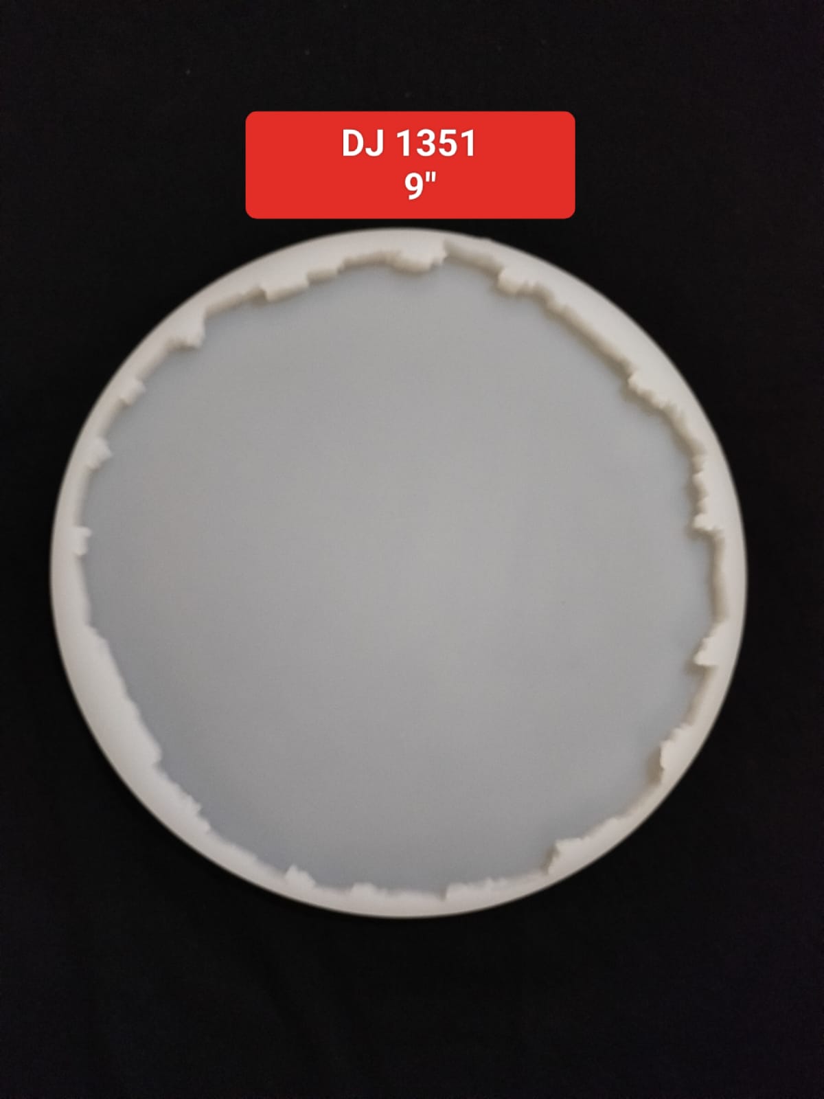 Irregular Round Tray Resin Silicon Mold DIY Coaster Epoxy Mould 9''