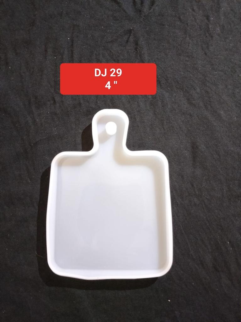 Silicone Tray Mold with Handle DIY Hand‑Made Epoxy Resin 4''