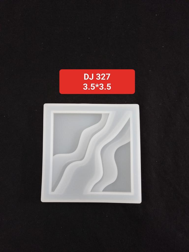 Ocean Wave Coaster Mold Silicone Mold 3.5''*3.5''