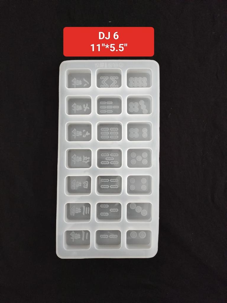 Mahjong Silicone Mold Epoxy Resin Mold 11''*5.5''