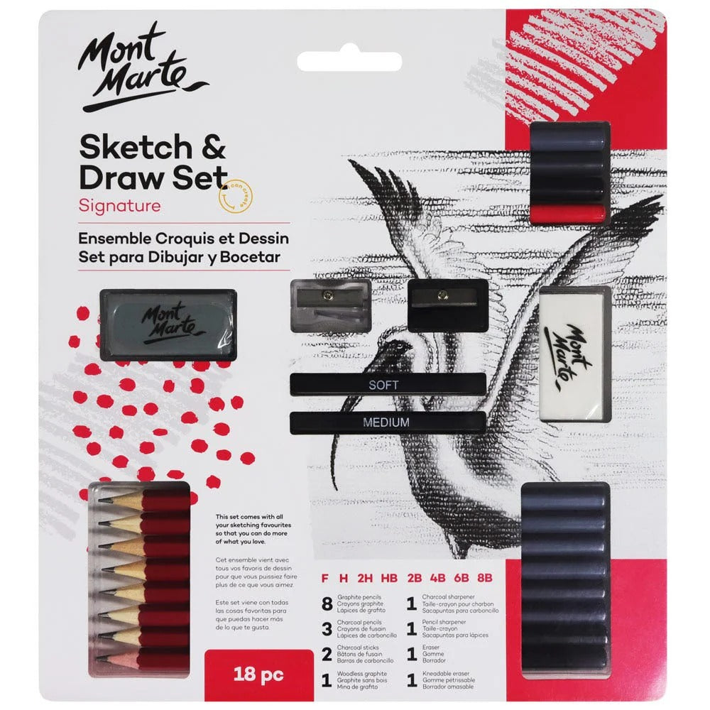 Mont Marte Signature Sketch & Draw 18pcs