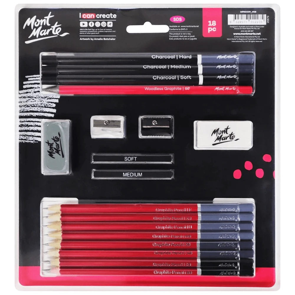 Mont Marte Signature Sketch & Draw 18pcs