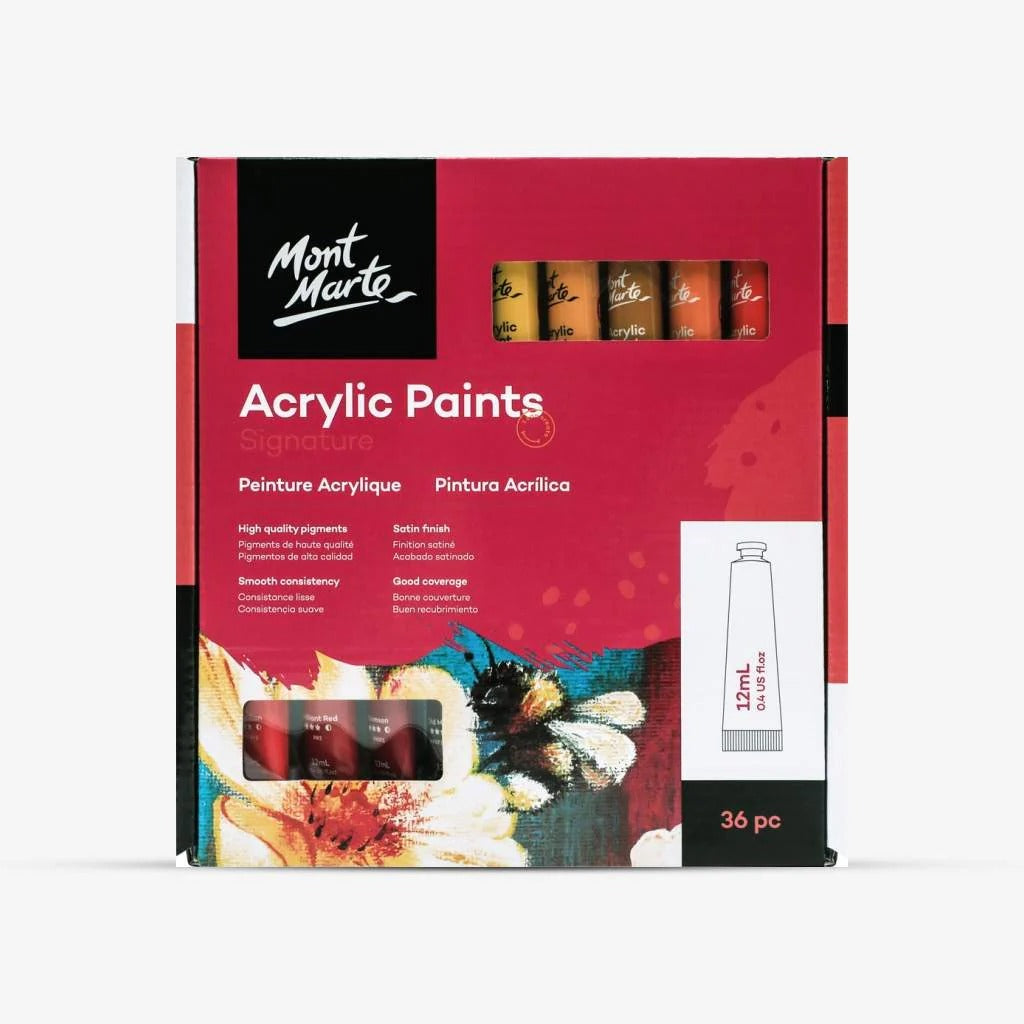 Mont marte Acrylic Paints Signature Set 36 x12ml