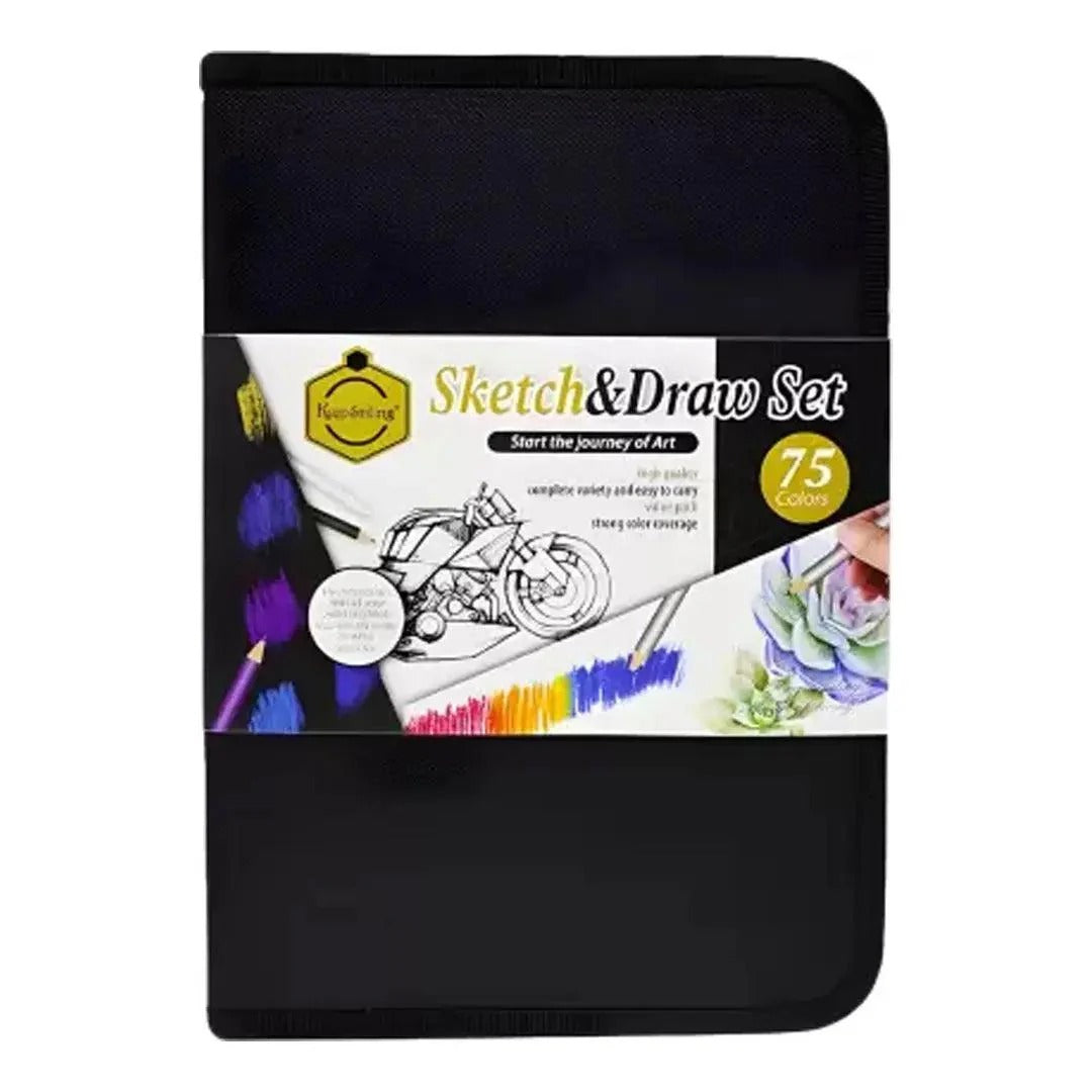 Keep Smiling 75 Pieces Professional Drawing Pencils and Sketching Pencil Set Kit for Artist