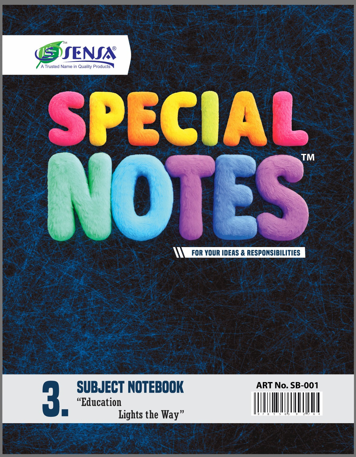 Sensa Special Notes Subject Notebook – Spiral | 36, 48, 60, 80, 96, 112, 144 & 156 Pages