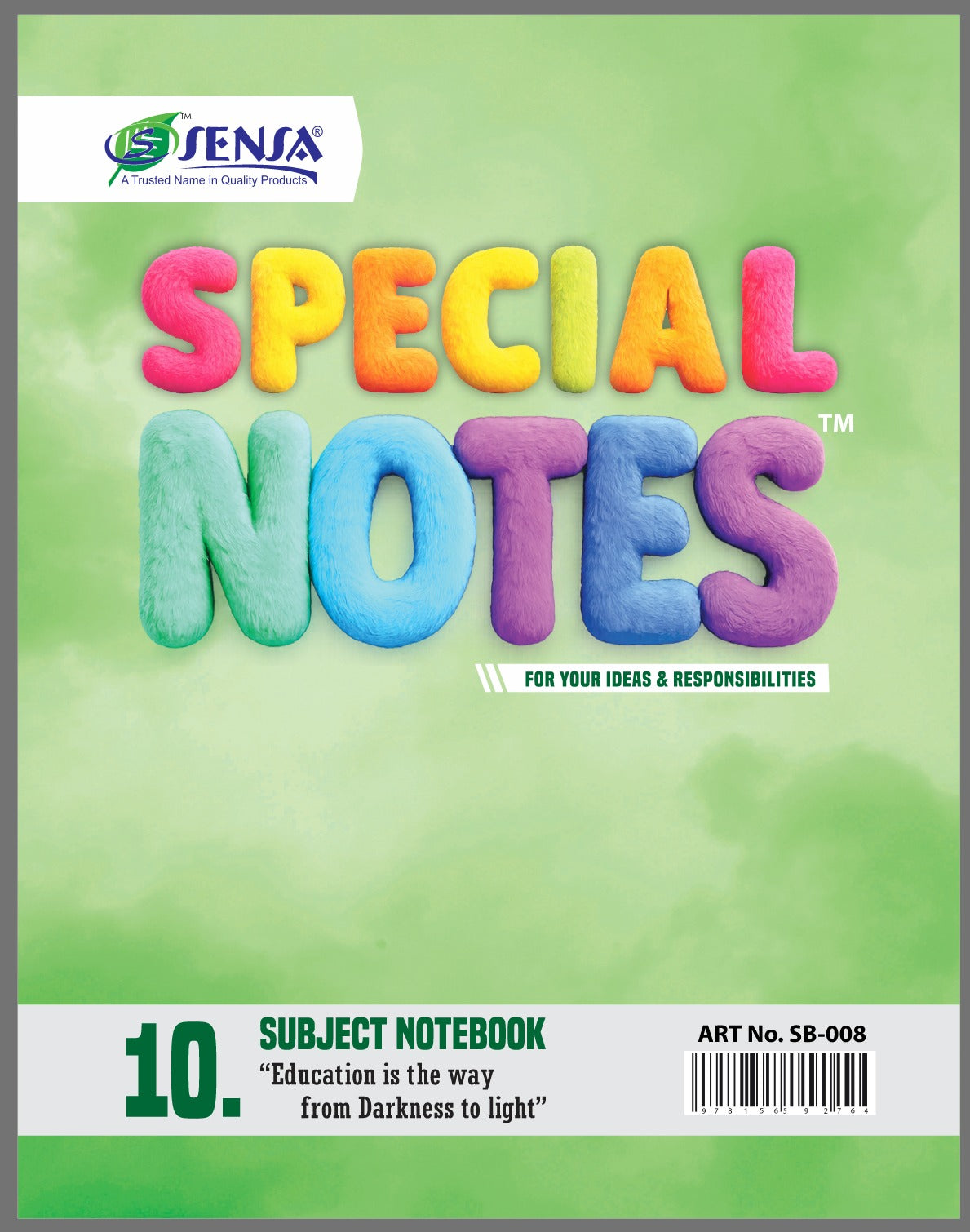 Sensa Special Notes Subject Notebook – Spiral | 36, 48, 60, 80, 96, 112, 144 & 156 Pages