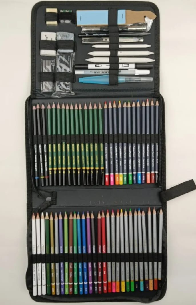 Keep Smiling 75 Pieces Professional Drawing Pencils and Sketching Pencil Set Kit for Artist