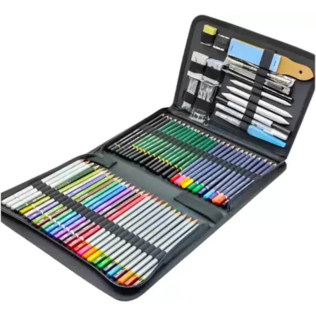 Keep Smiling 75 Pieces Professional Drawing Pencils and Sketching Pencil Set Kit for Artist