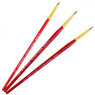Winsor & Newton Pure Red Sablee Set of 3 Brushes