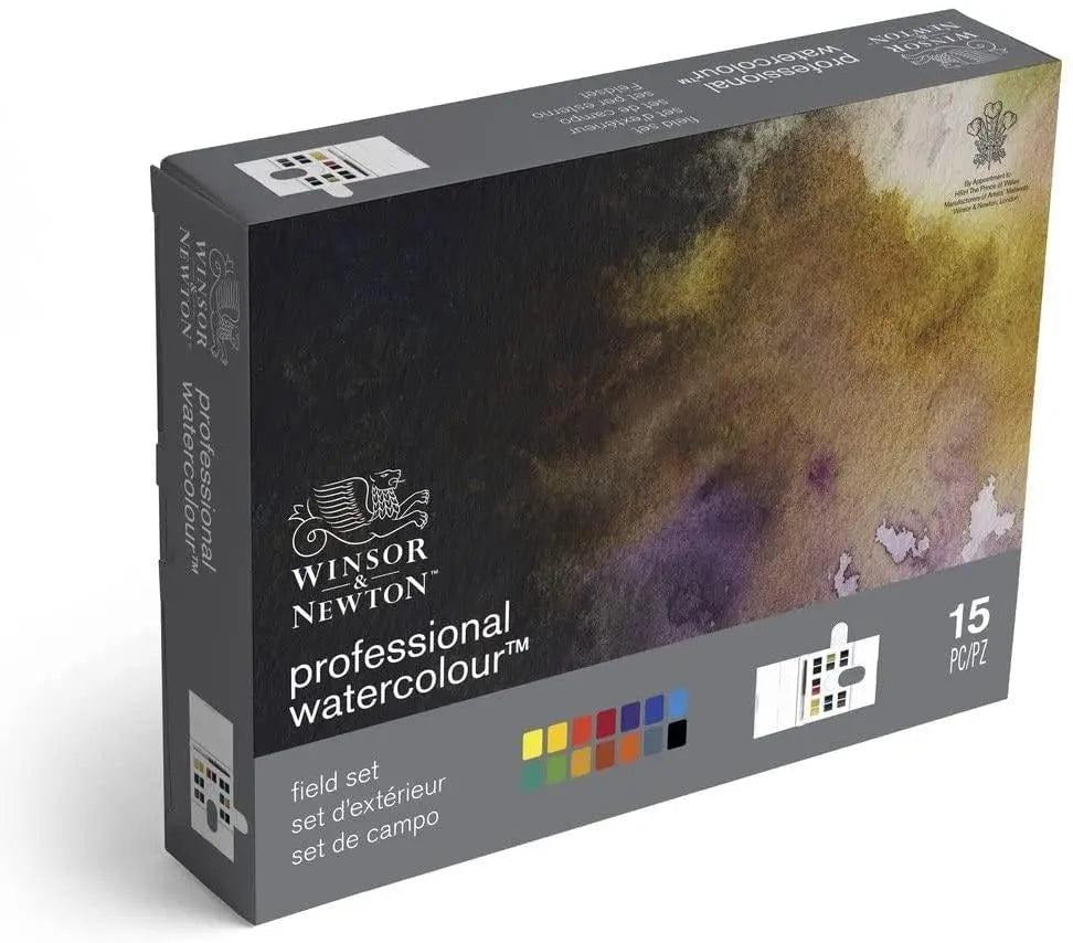Winsor & Newton Professional Water Color Compact Set, 14 Half Pans