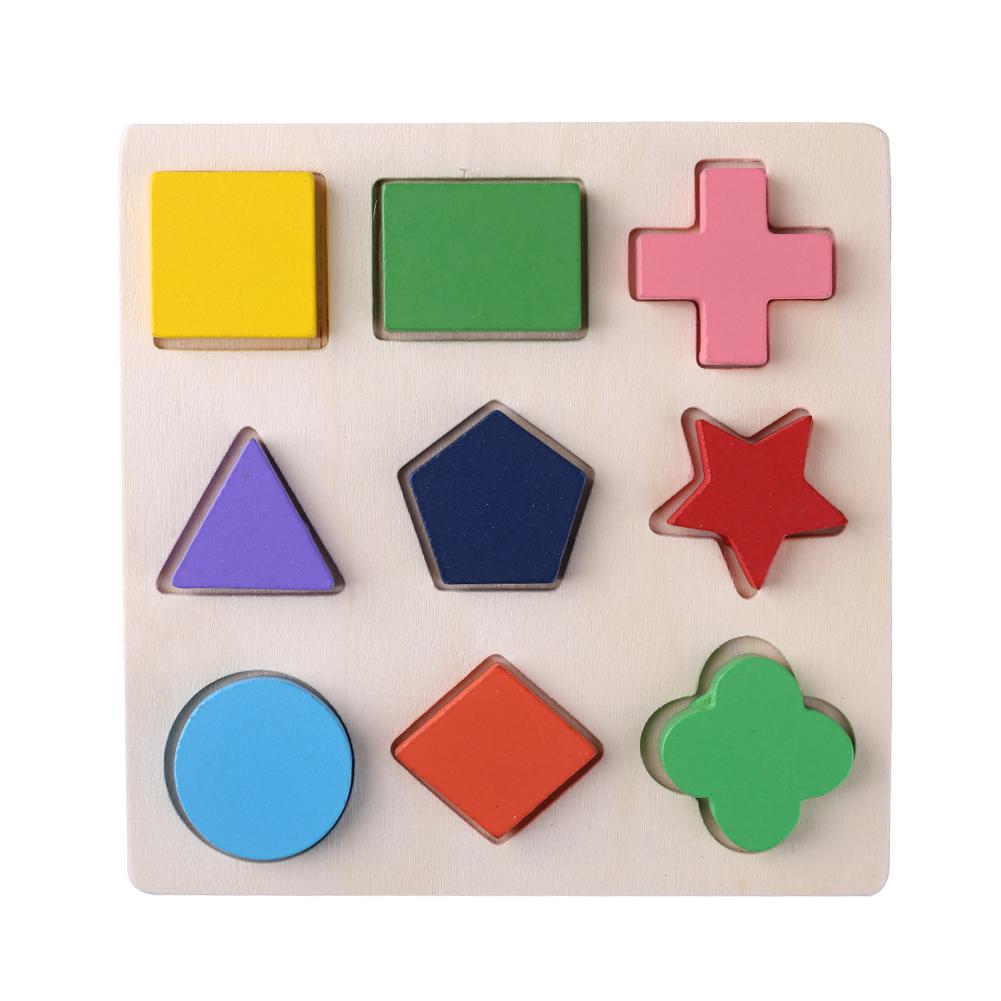Wooden 3D Educational Geometric Shapes