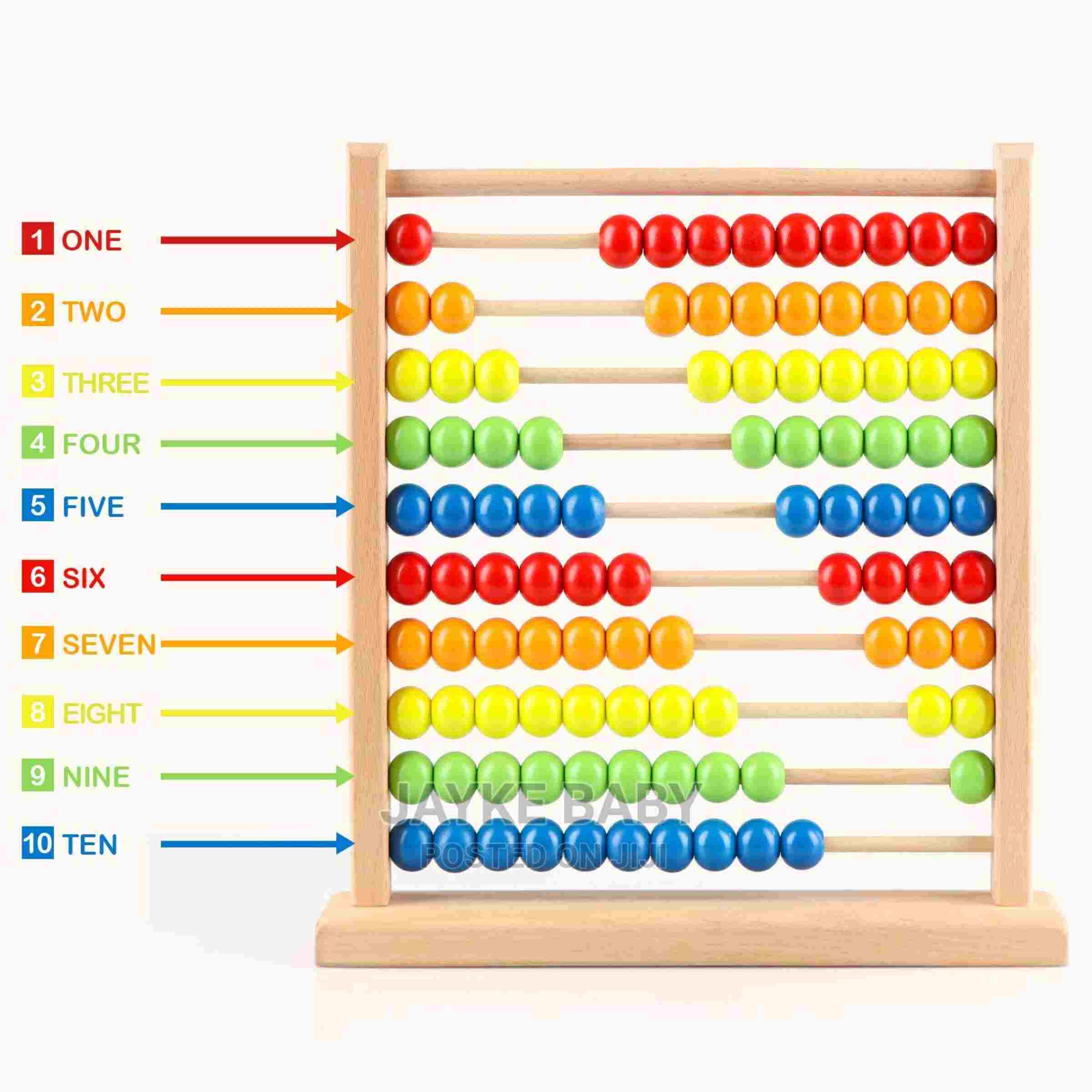 Wooden Educational Abacus Counting 100 Beads