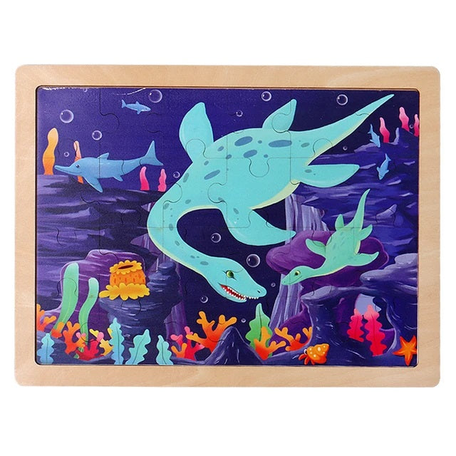 Wooden Jigsaw Puzzle for Kids 24pcs