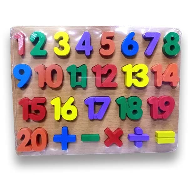 Wooden Numbering Puzzle Plate 3D