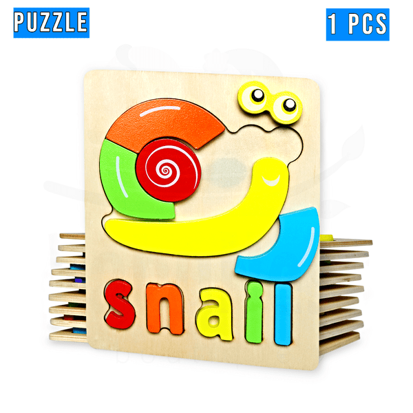 Wooden Toddler Puzzles for Kids Single Piece