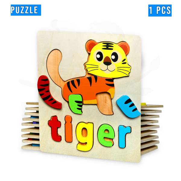Wooden Toddler Puzzles for Kids Single Piece