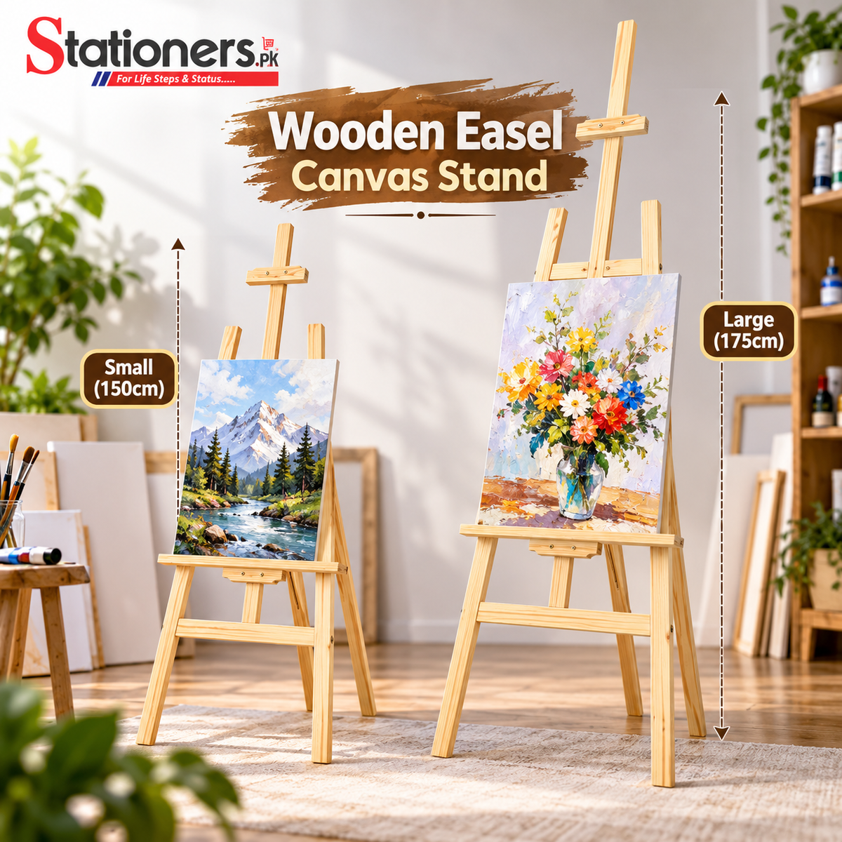 Wooden Easel Canvas Stand