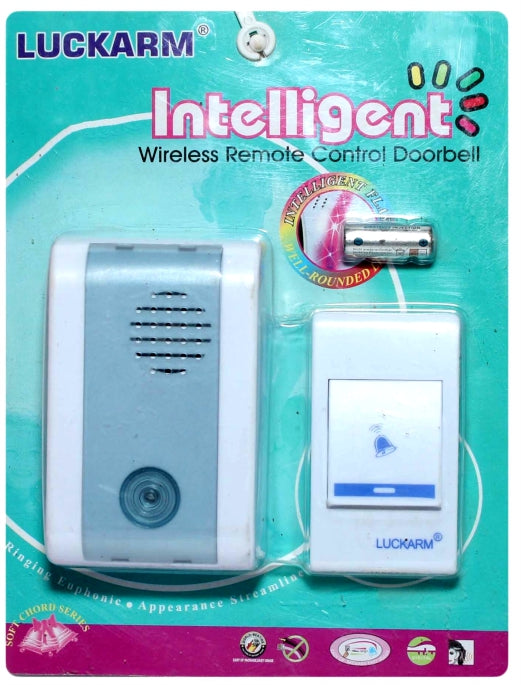 Door Bell Wireless (Single Button) - 8610 - White -