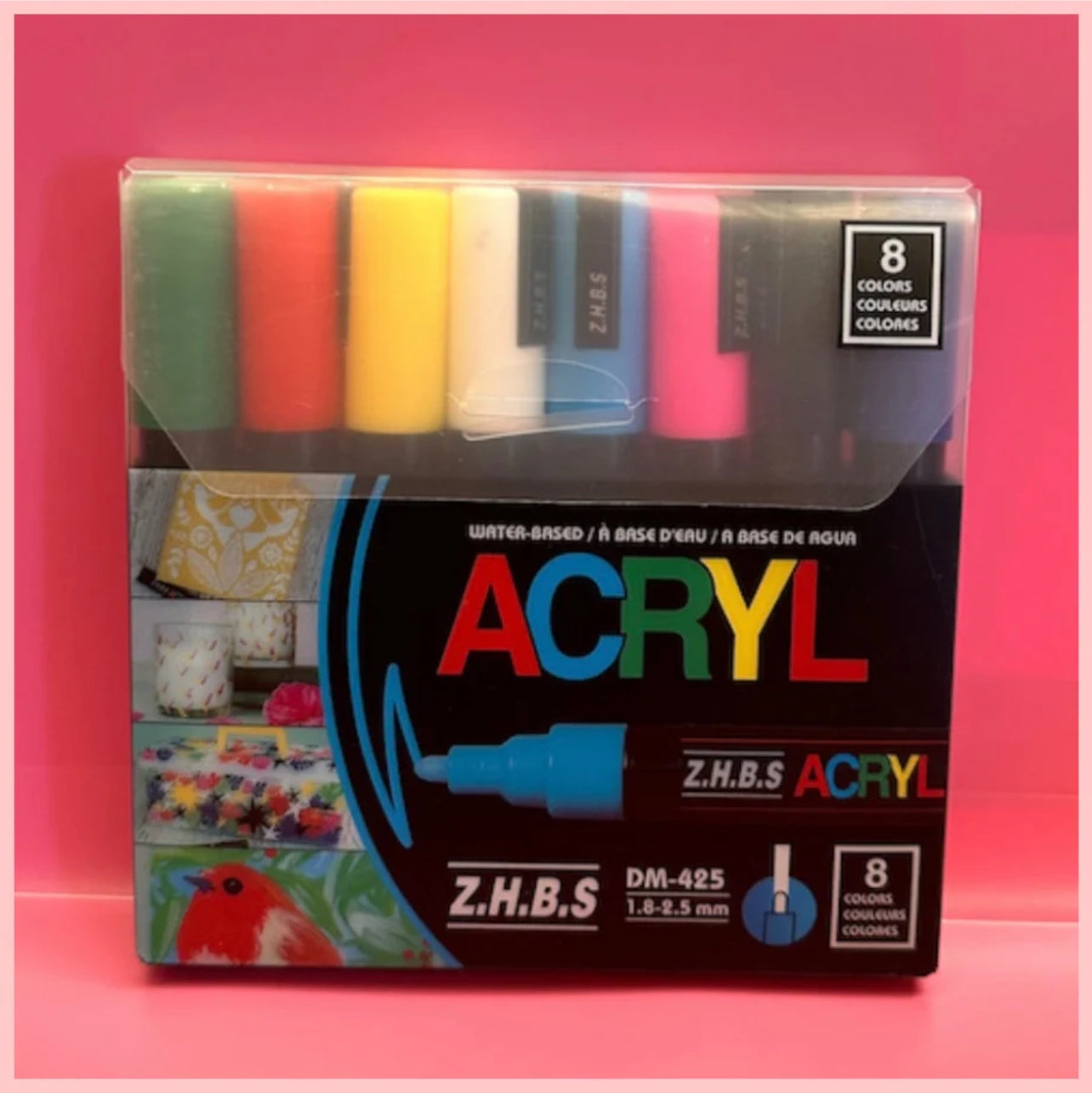 Acryl Waterbased Marker 8pcs set